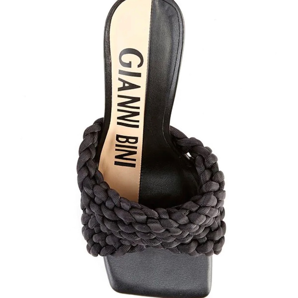Gianni Bini Woven Square Toe Sandal-Size 11!